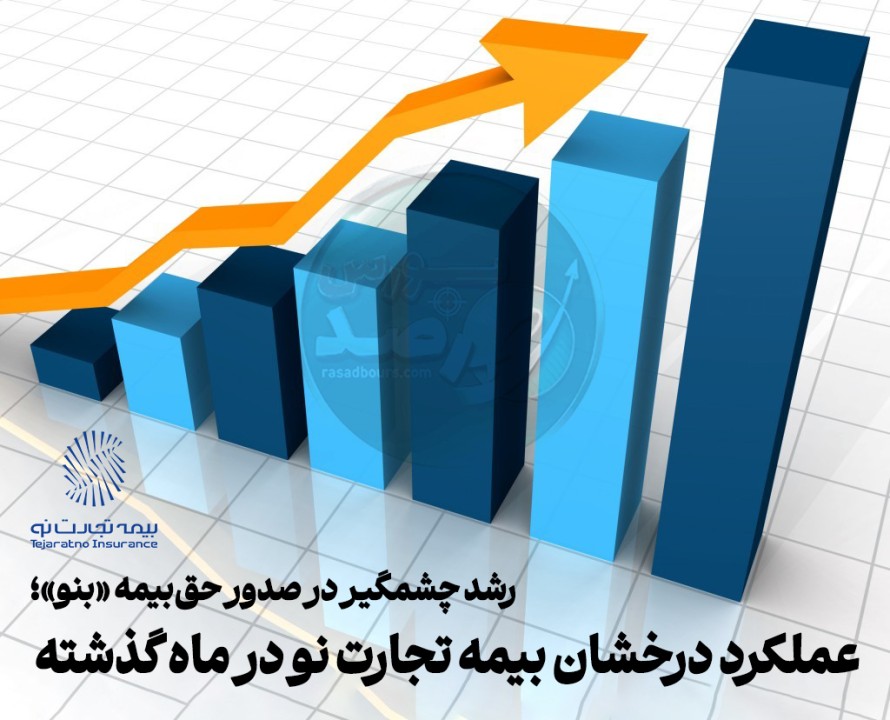 رشد چشمگیر در صدور حق‌بیمه «بنو»؛ عملکرد درخشان بیمه تجارت نو در ماه گذشته